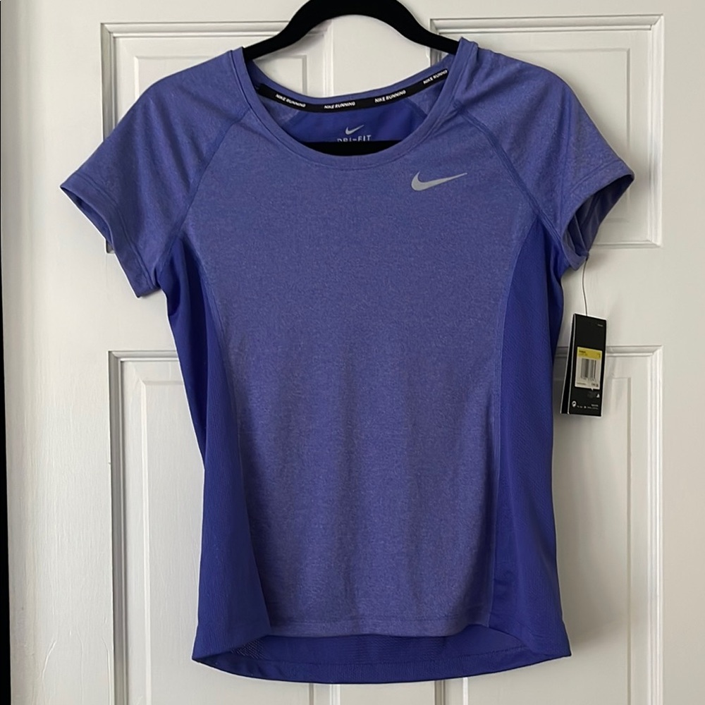 Nike Purple Fitted Dri-Fit T-Shirt